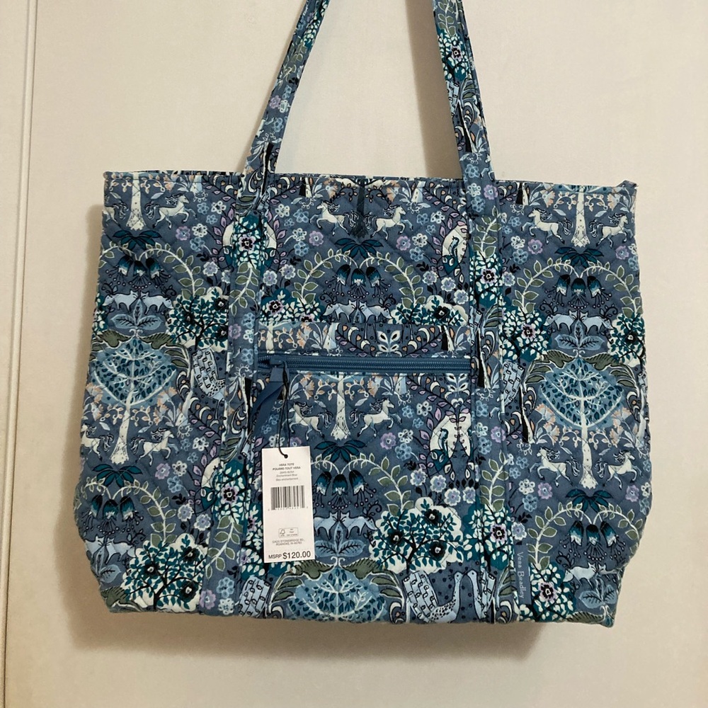VERA BRADLEY Tote Enchantment Blue Cotton
